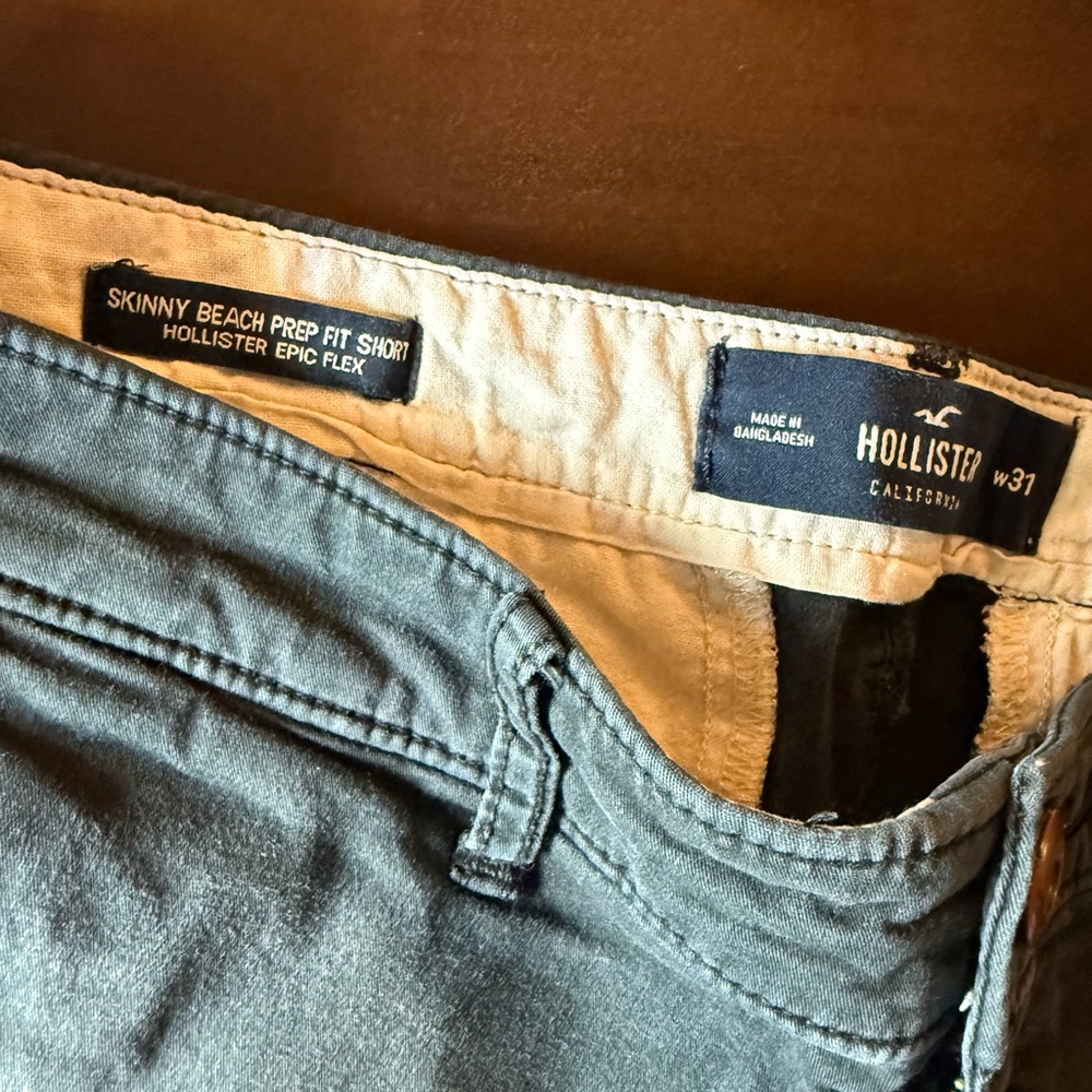 Hollister Blue Slim Shorts